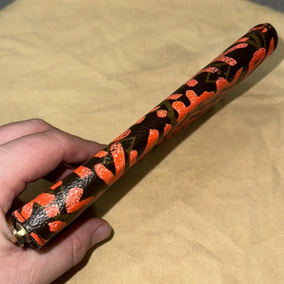 Louis Vuitton monogram neon orange graffiti zippy wallet by Stephen sprouse - Picture 7 of 14